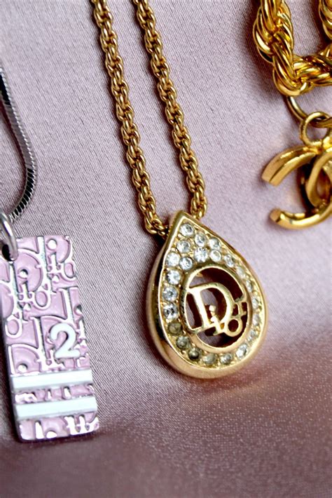 dior ring necklace|genuine christian Dior necklace.